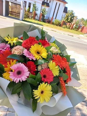 Букет цветов из: Герберы в Покровском Орловской области